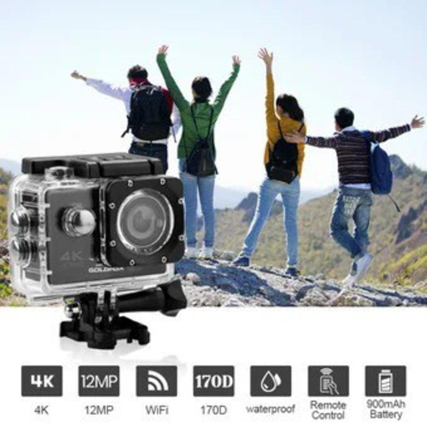 CAMARA WIFI 4K SUMERGIBLE