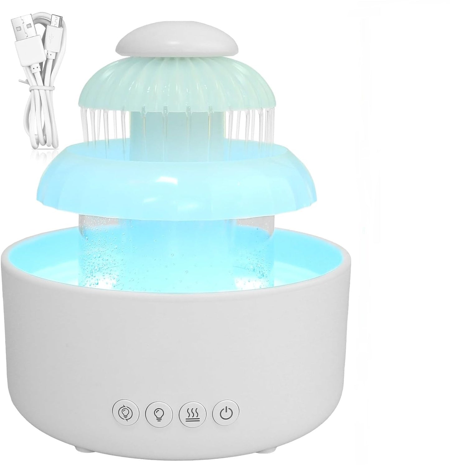 Humidificador nube de lluvia agua