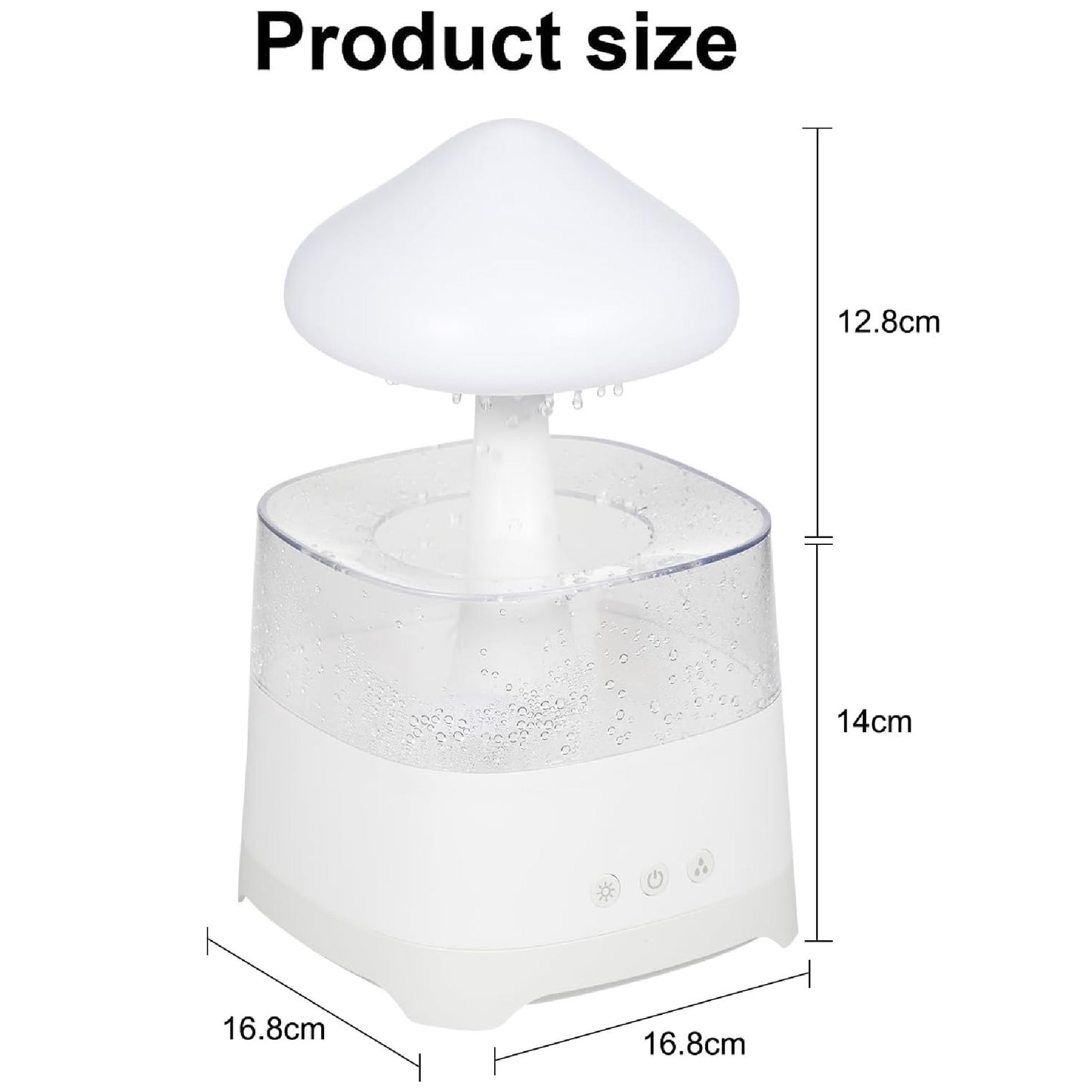 Humidificador Nube De Lluvia Lampara Led Parlante