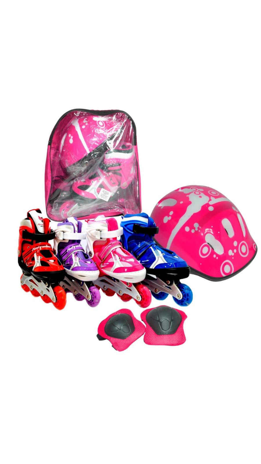 Kit Patines En Linea Ajustables